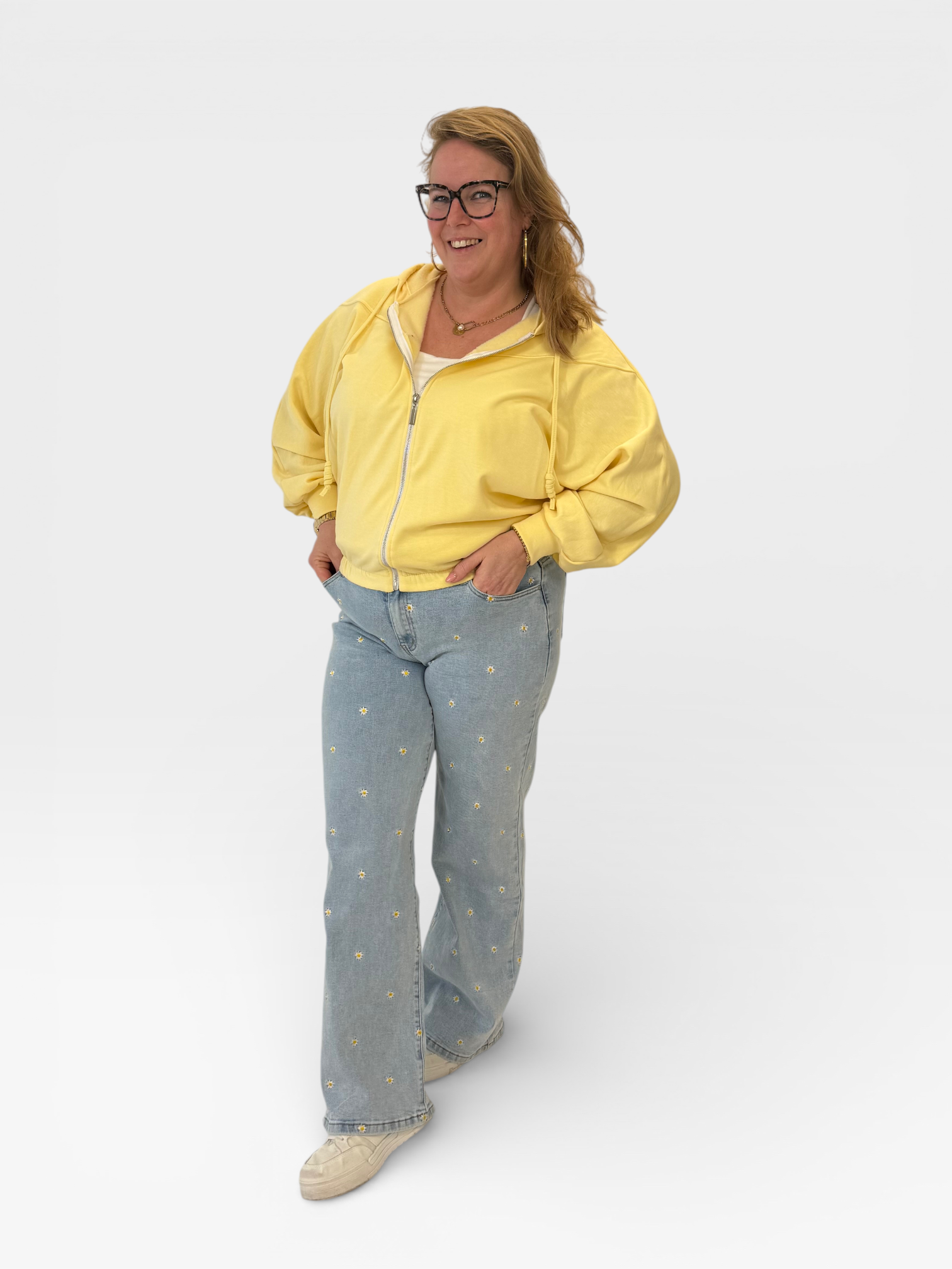 GOODIES DENIM WIDE LEG MADELIEF - Q872