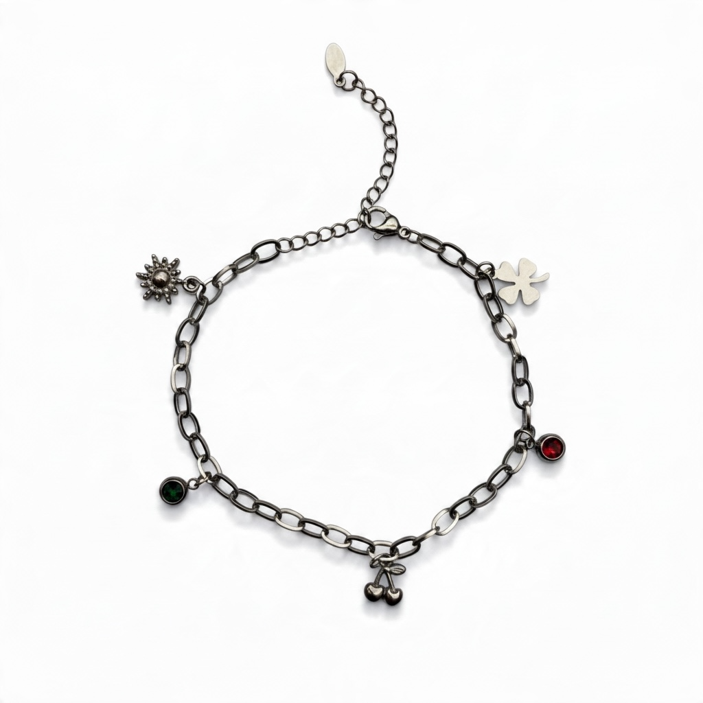 CHERRY ARMBAND ZILVER MBB