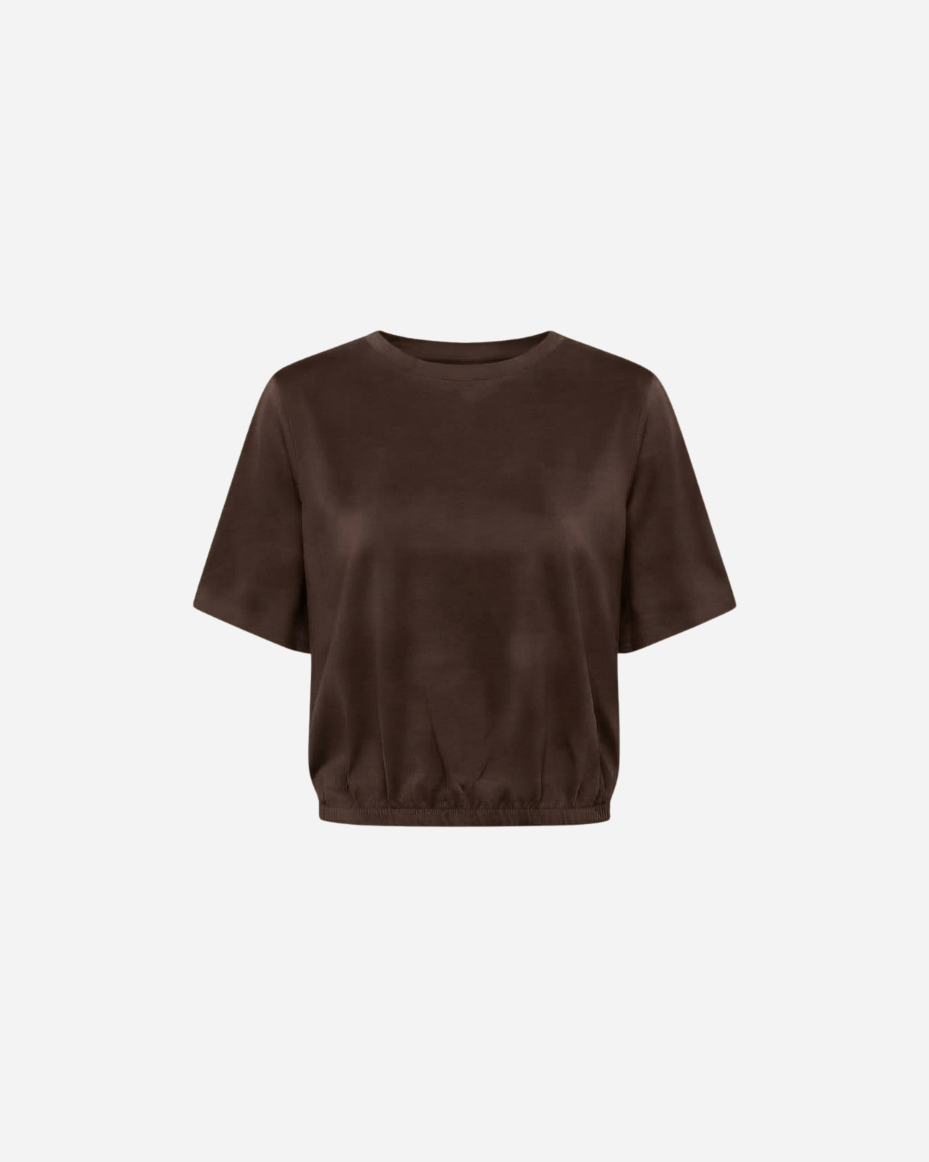 T-SHIRT MET ELASTIEK CHOCO