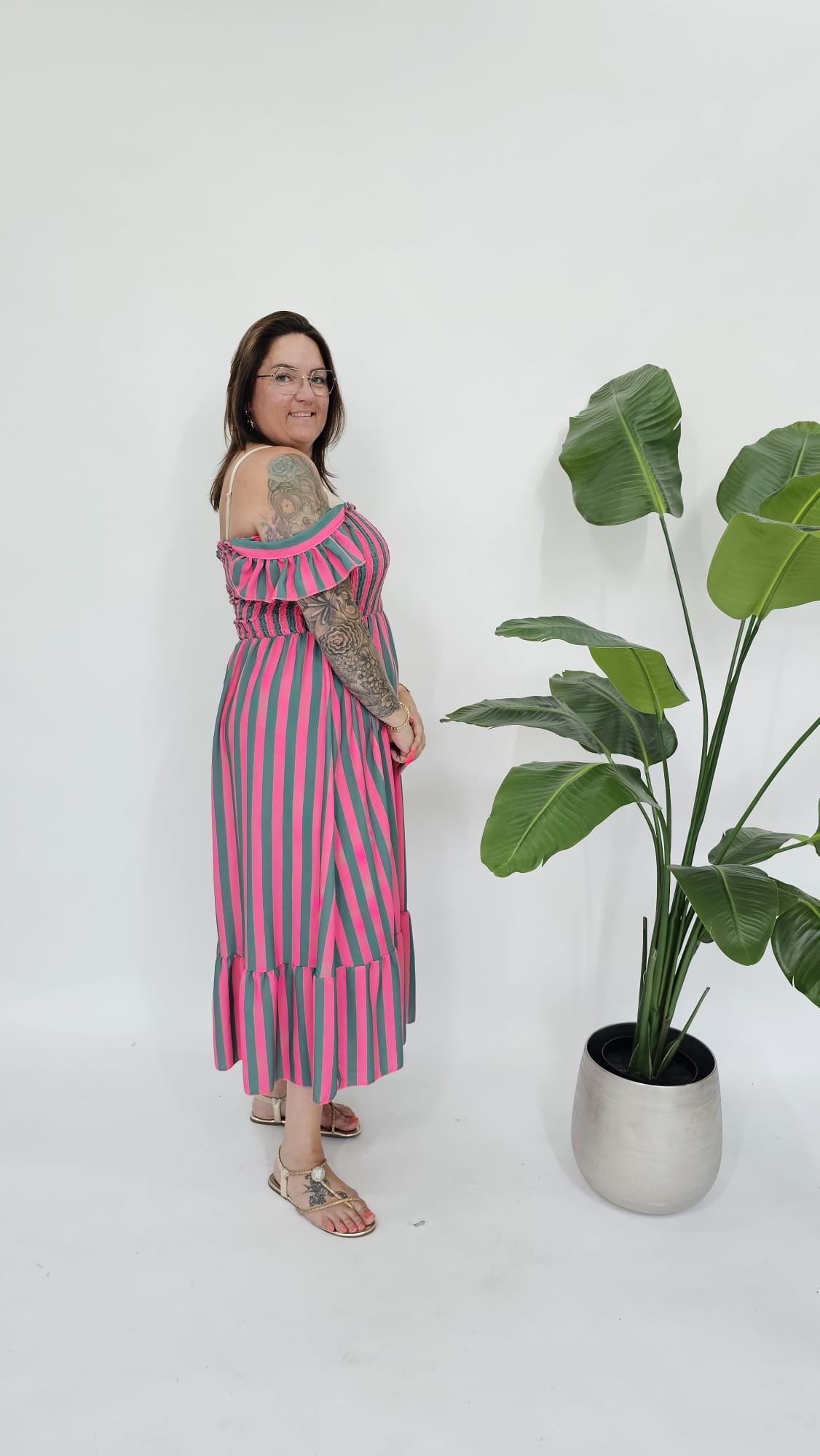 LOVELY STRIPES DRESS - 2130