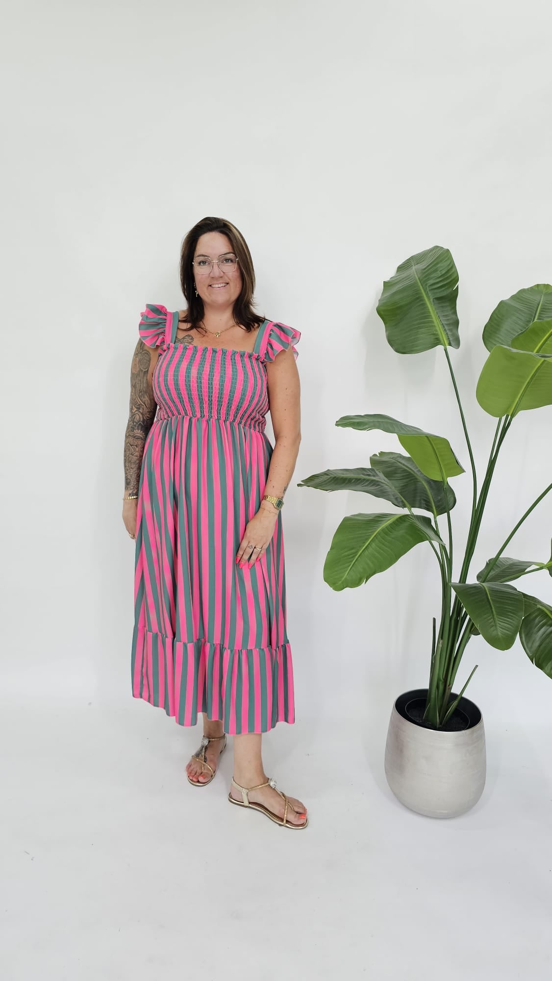 LOVELY STRIPES DRESS - 2130