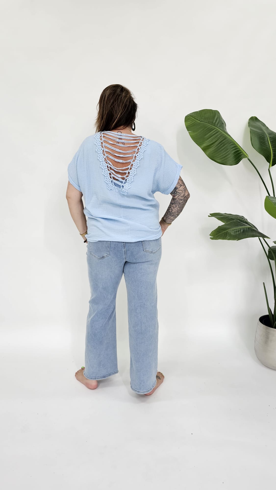 KATOENEN MOUSSELINE TOP - 2163