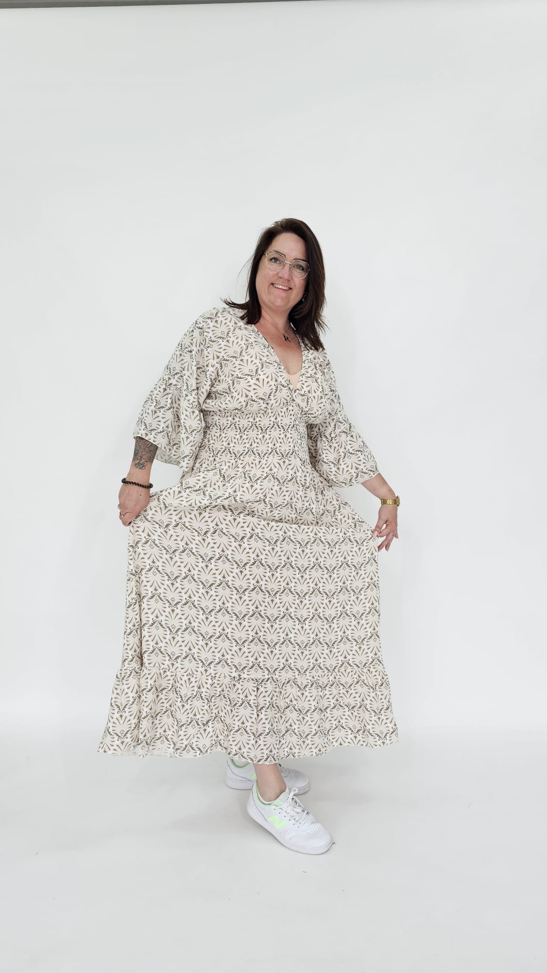 KATOENEN WAVE MAXI JURK - 2059