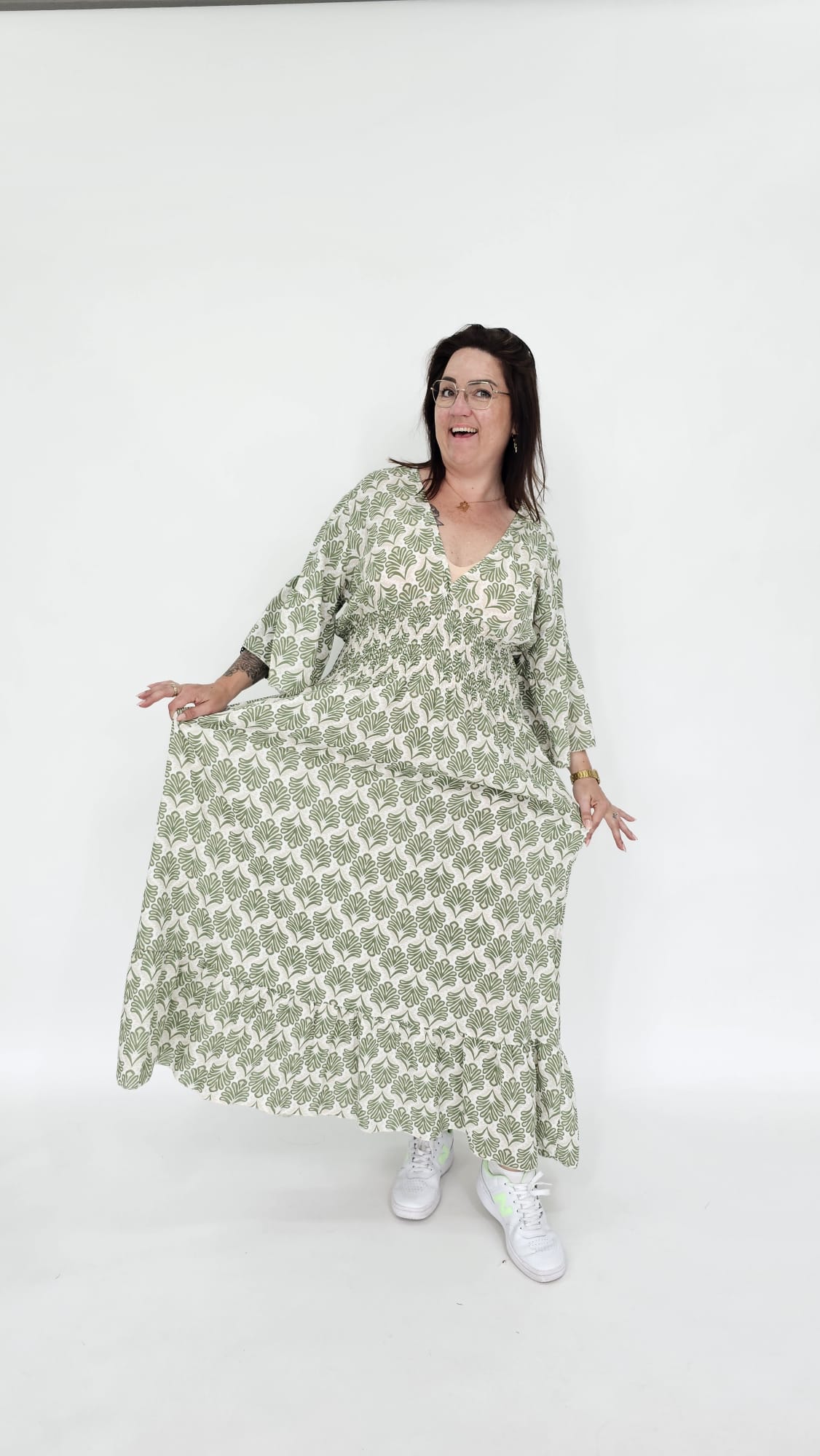 KATOENEN WAVE MAXI JURK - 2059