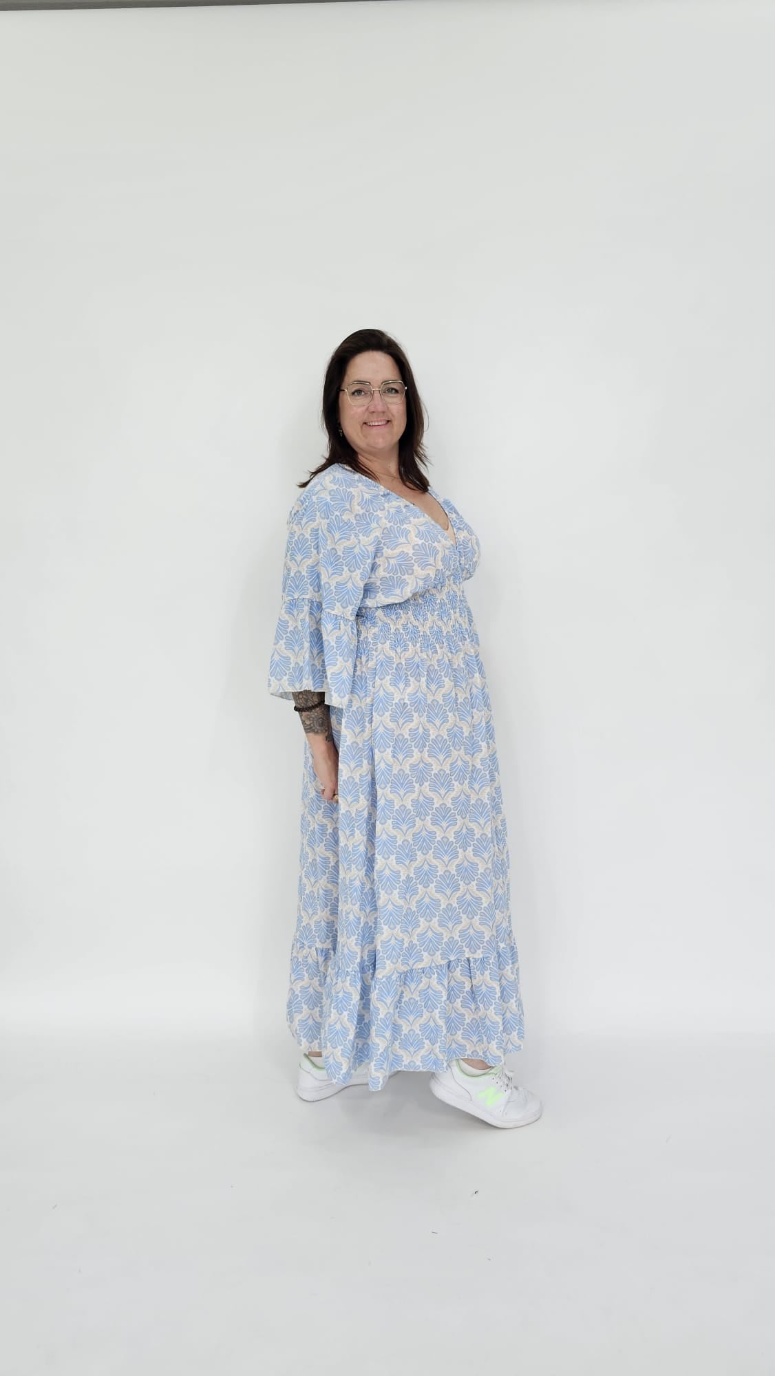 KATOENEN WAVE MAXI JURK - 2059