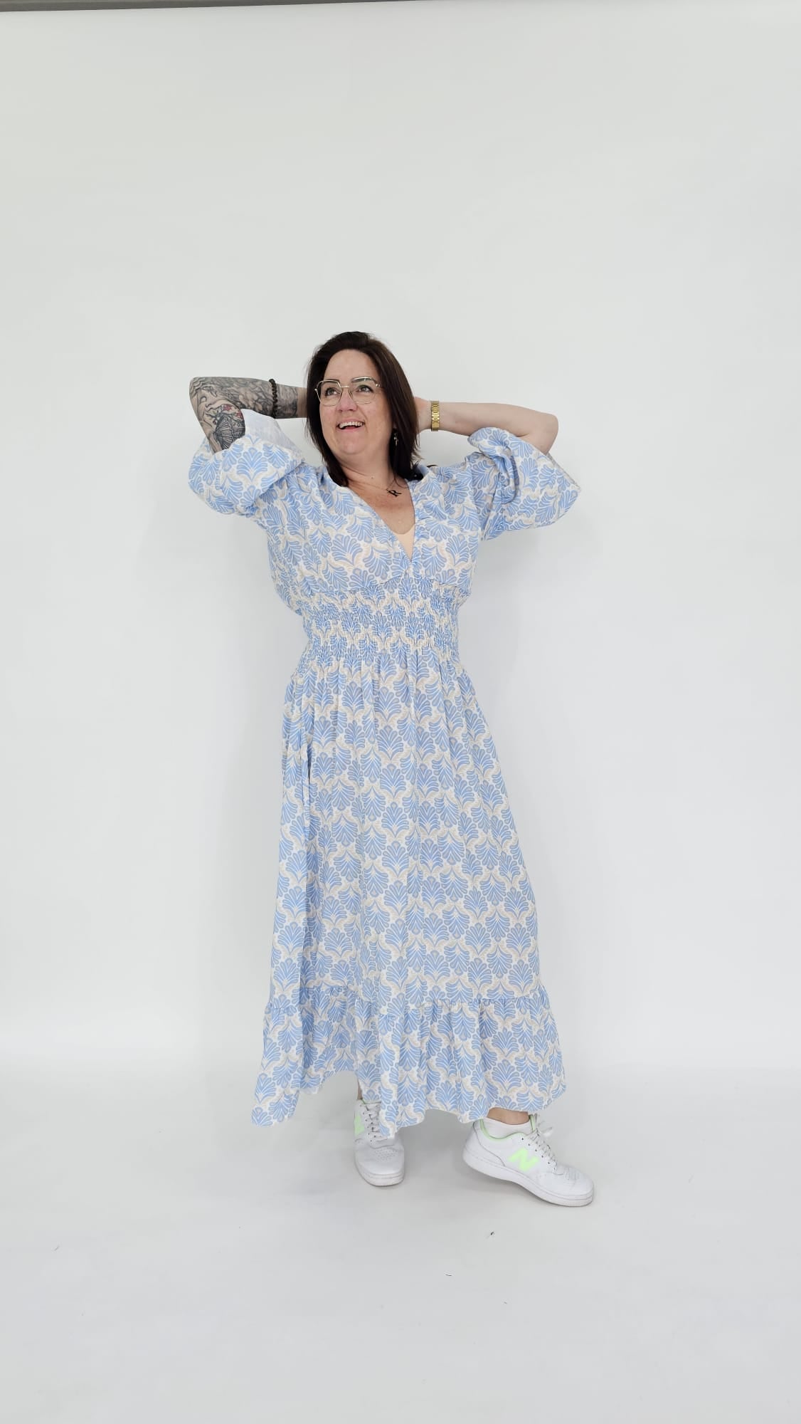 KATOENEN WAVE MAXI JURK - 2059