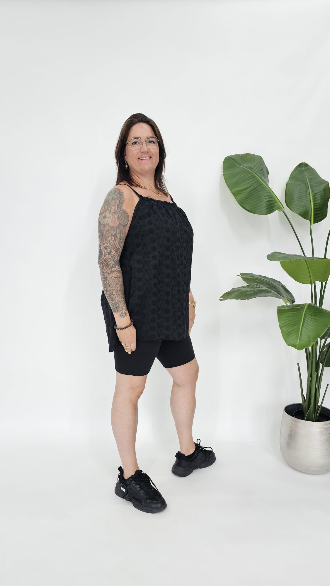KATOENEN BRODERIE TOP - 2098