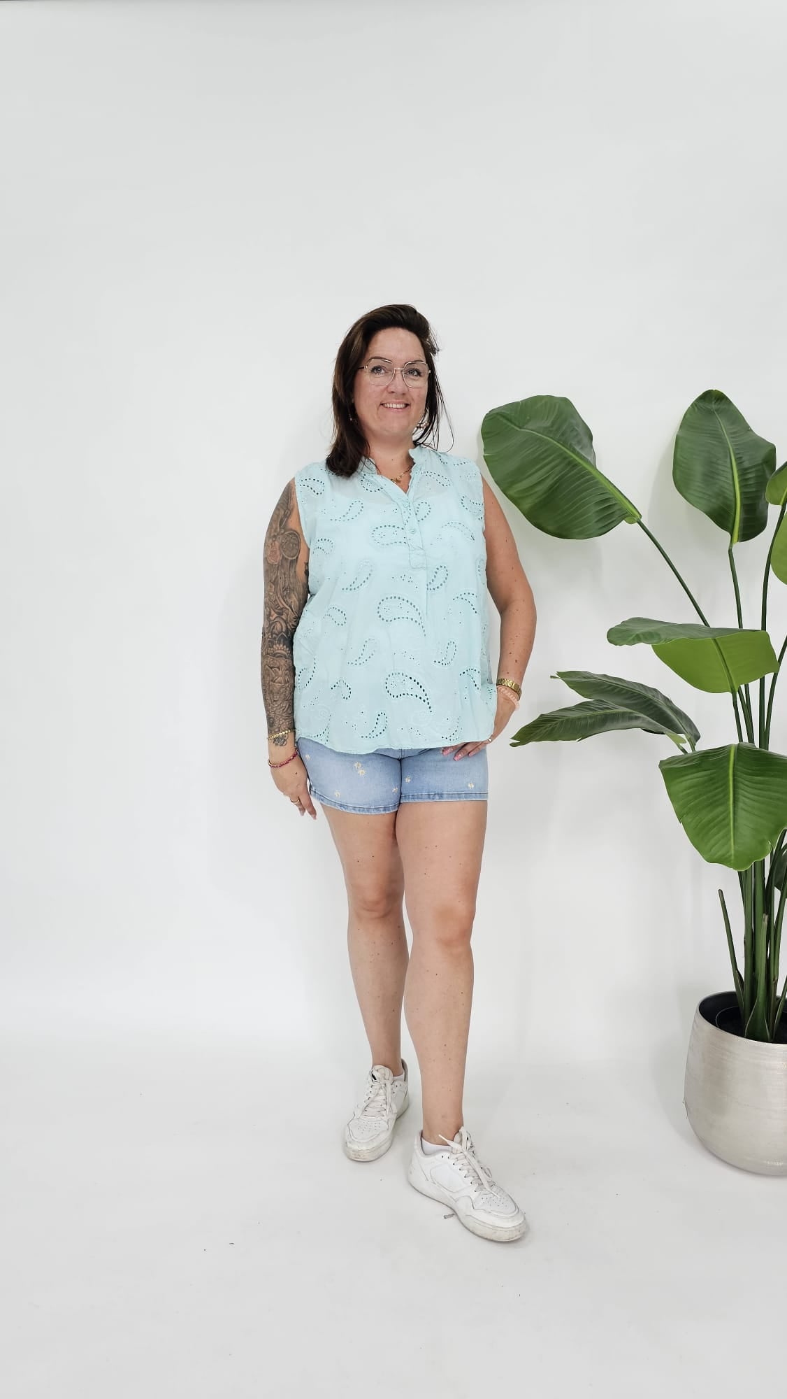 BRODERIE MOUWLOZE TOP - 2108