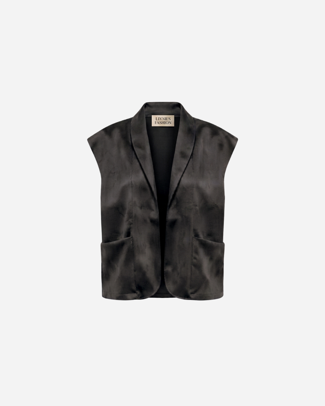 LINNIES SUEDE LOOK GILET ZWART