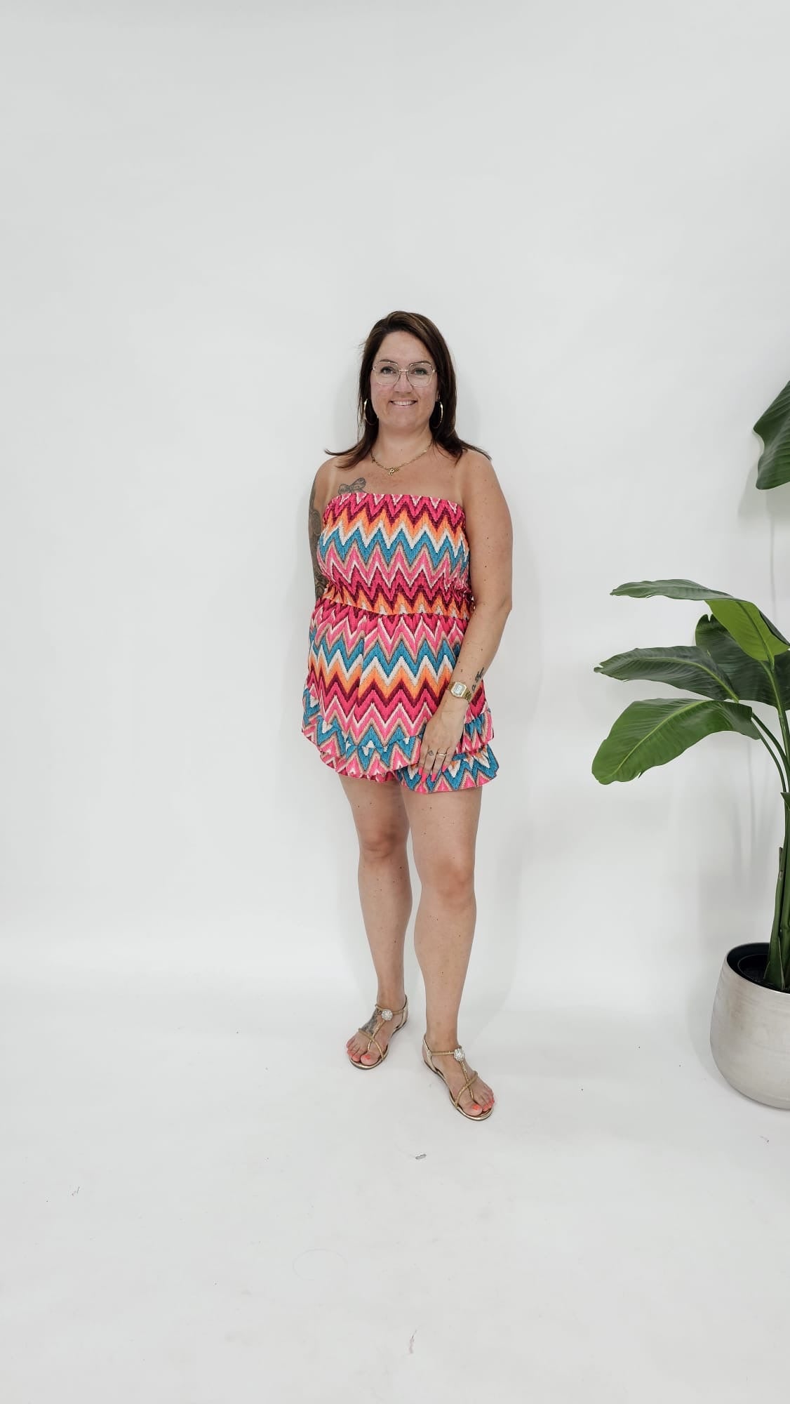 ZIGZAG PLAYSUIT - 2117
