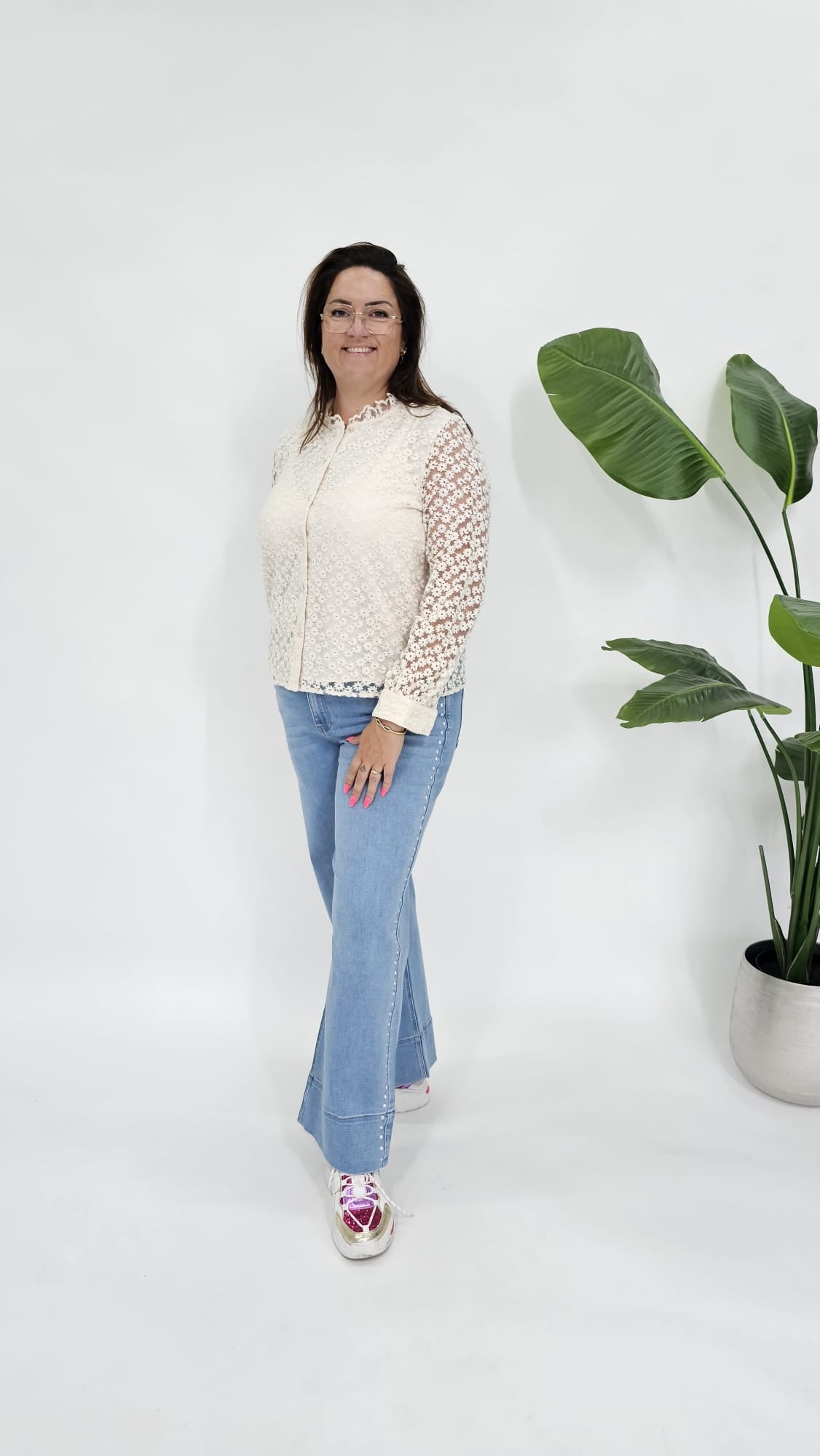 BLOEMEN BLOUSE BEIGE