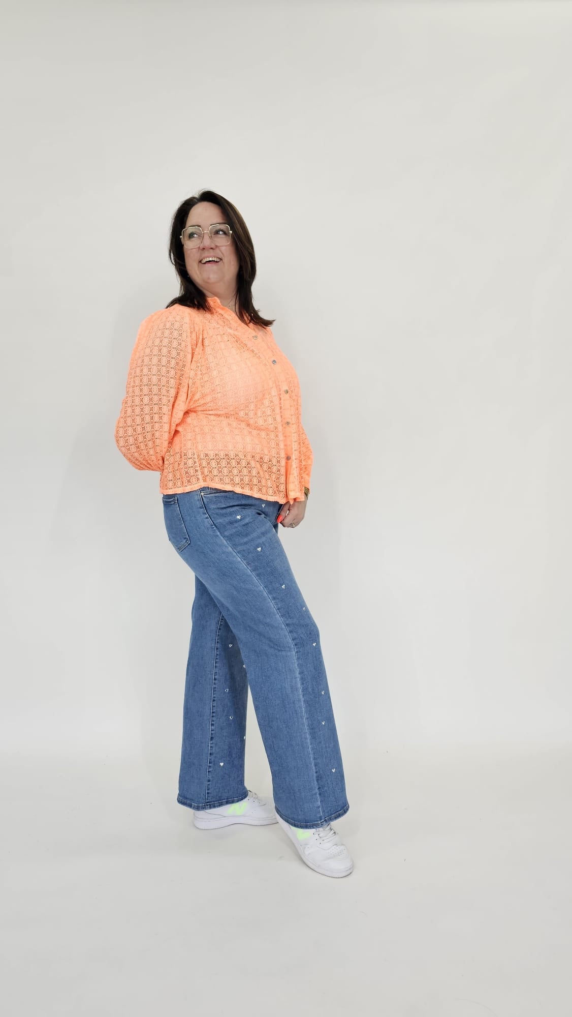 KANTEN VLINDER BLOUSE - 2038