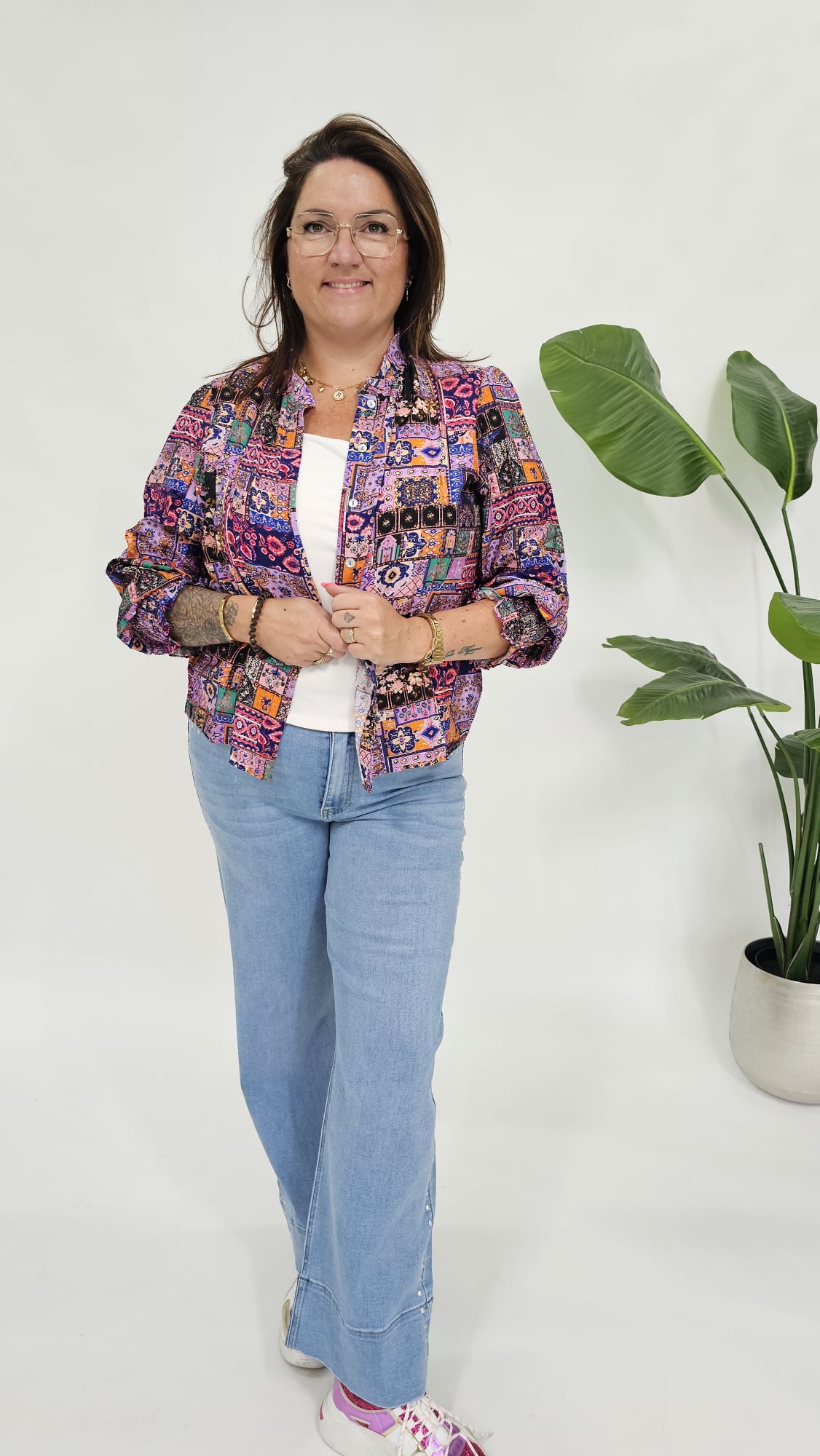 PRINT BLOUSE COLOR