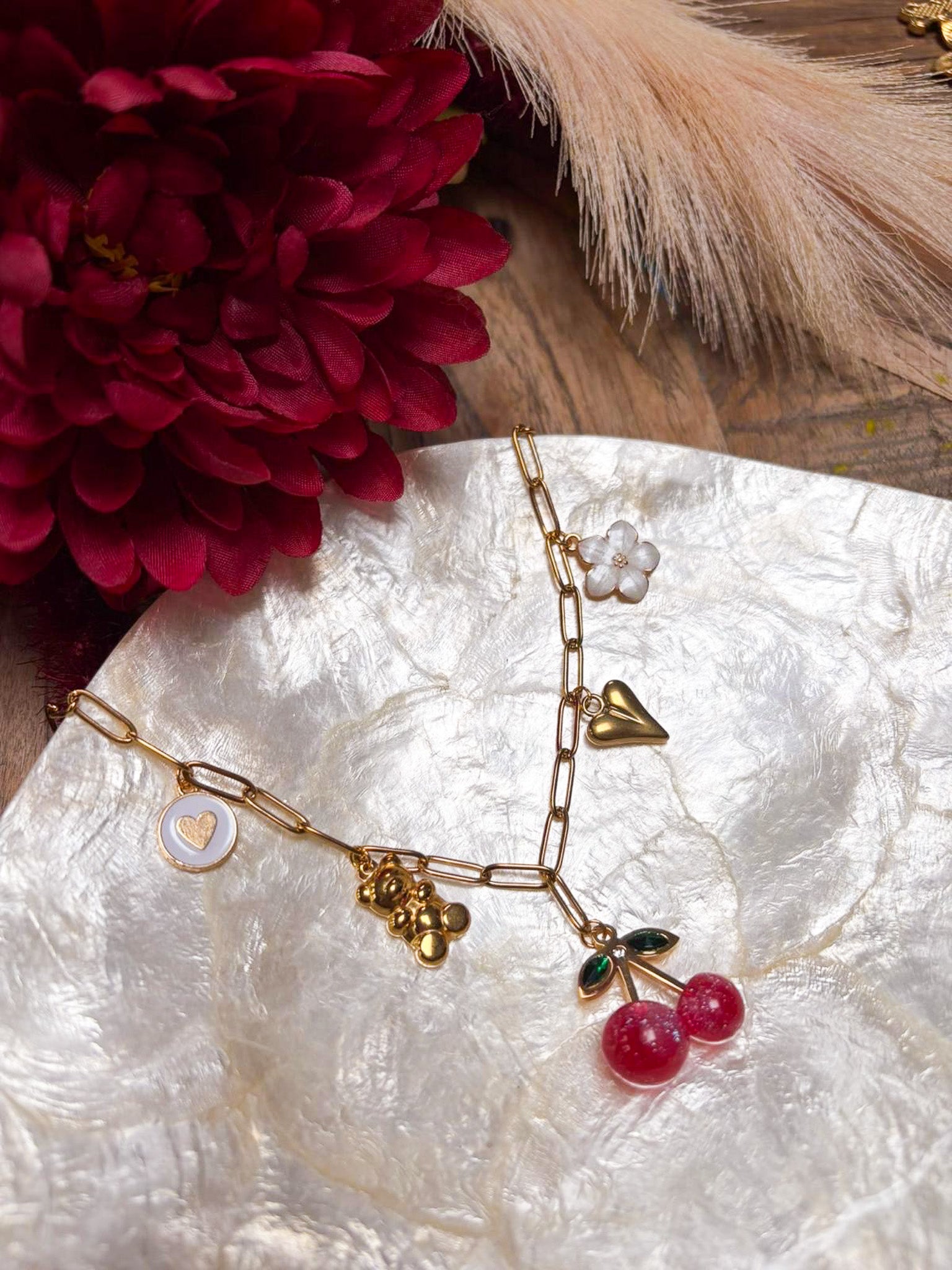 BEDEL CHERRY KETTING ROOD - 105 MBB