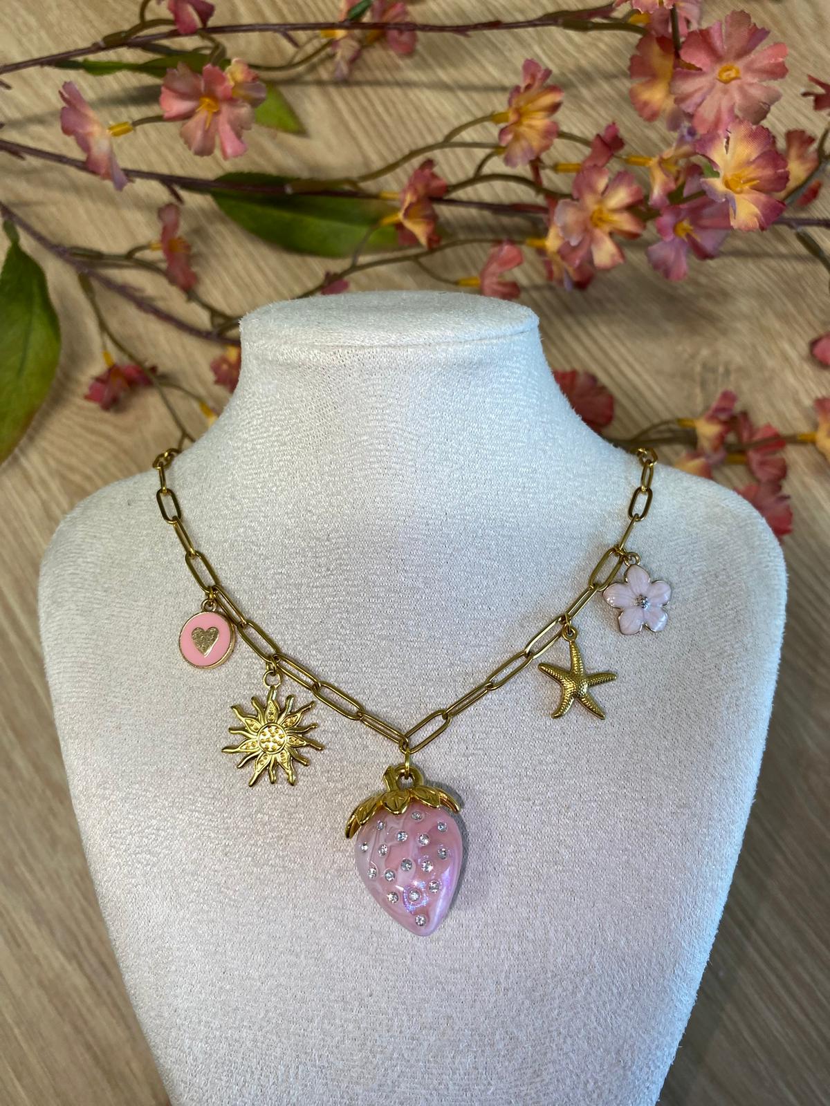 STRAWBERRY BEDEL KETTING - 102 MBB