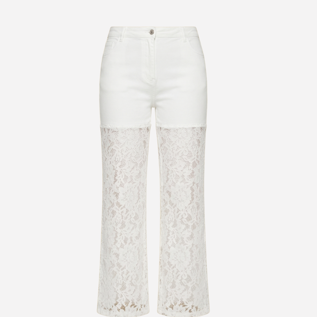 B.S. JEANS WIT - S5094