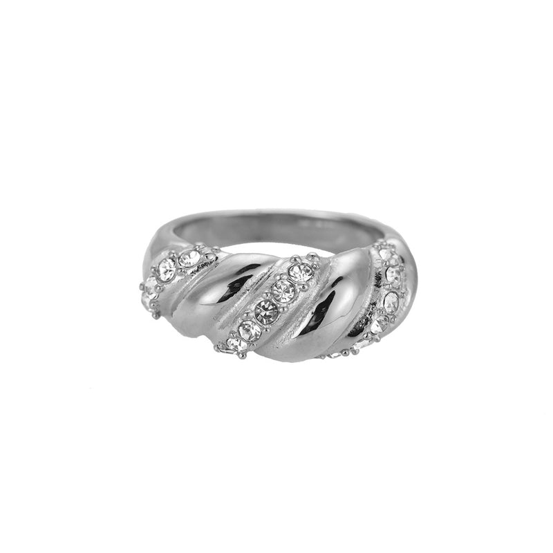 MAGNIFICENT TWIST RING - ZILVER