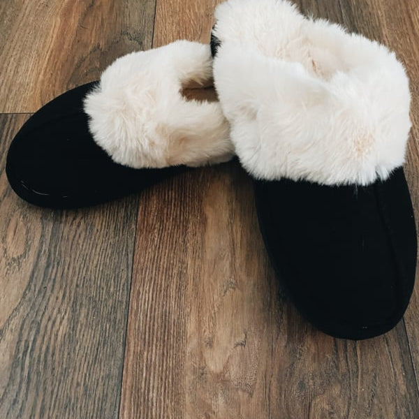 PANTOFFEL ARIA - ZWART