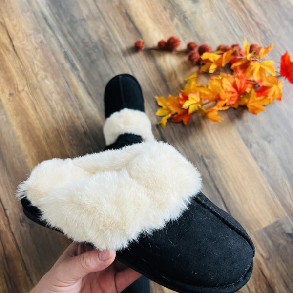 PANTOFFEL ARIA - ZWART